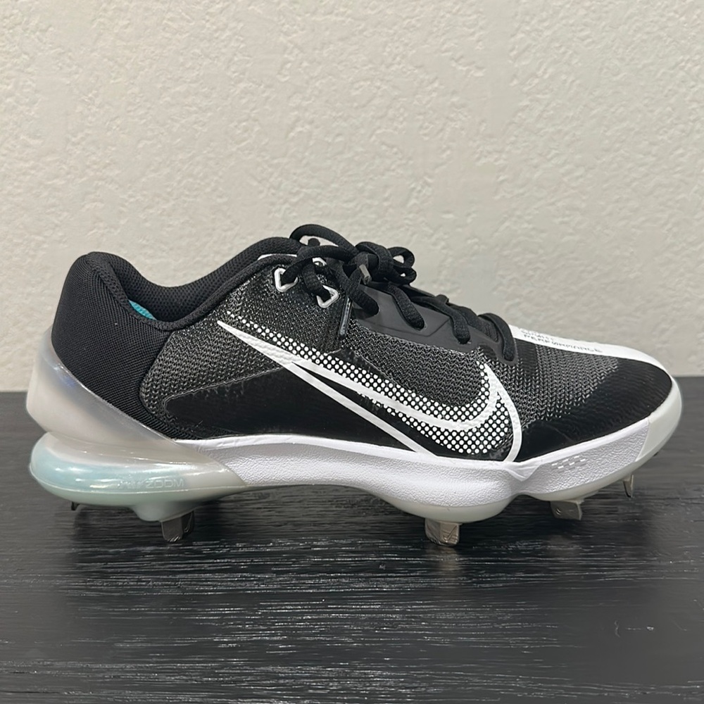 Mens Sz 7.5 Nike Force Zoom Trout 7 Pro Black Metal Baseball Cleats CQ7224-005